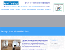 Tablet Screenshot of hotelsantiago.it
